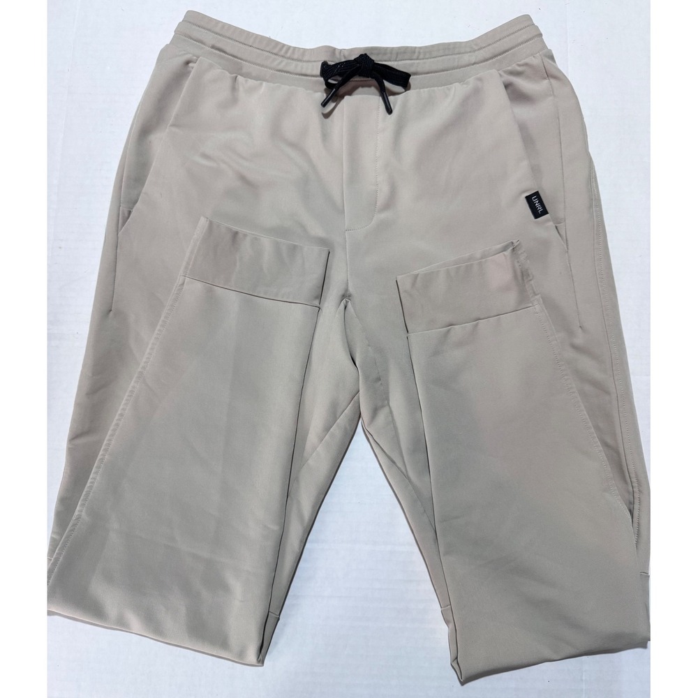 UNRL Apex Pants Mens Stone Light Khaki Tapered Golf‎ Joggers Performance Stretch